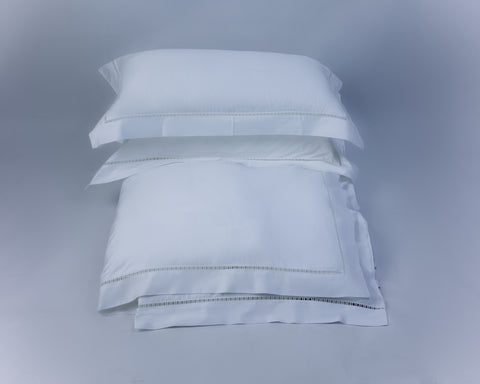 H-Detail White Binash Bedding King Set